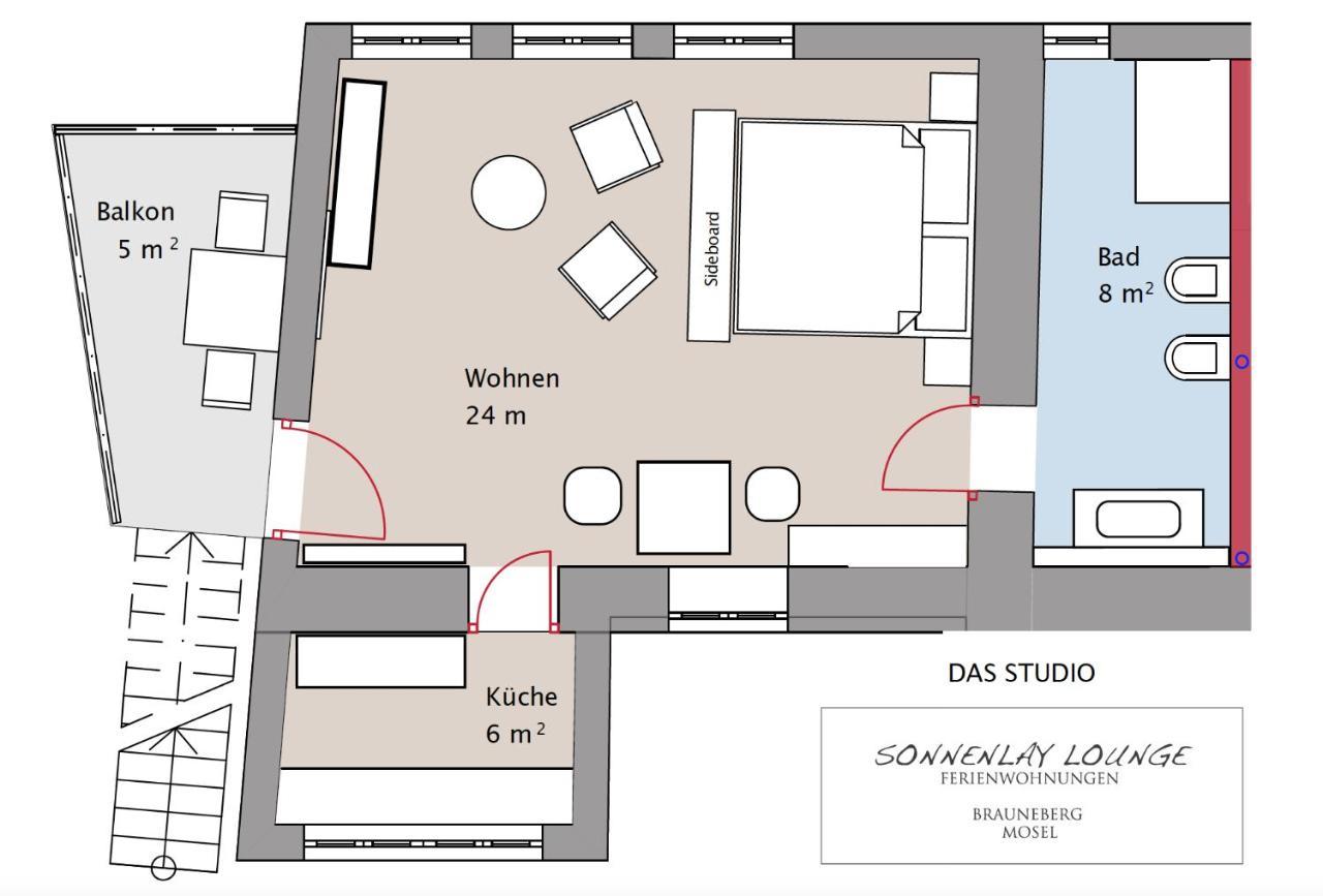 Sonnenlay Lounge - Studio & Ferienhaus Brauneberg Buitenkant foto